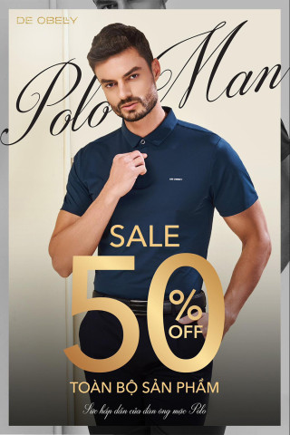 Bão giá tại DE OBELLY- Ưu đãi lên đến 50% Polo thiết kế với giá chỉ từ 349K