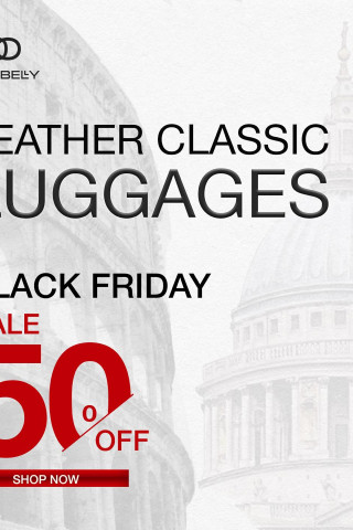 LEATHER CLASSIC LUGGAGES | SALE 50% OFF [ BLACK FRIDAY ] VALI CHẾ TÁC DA CHUẨN Ý TẠI DE OBELLY