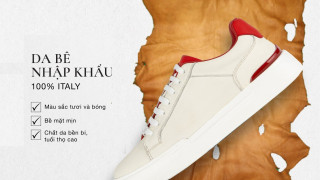 LEATHER SNEAKERS | GIÀY THỂ THAO PHỐI DA BÊ NHẬP KHẨU